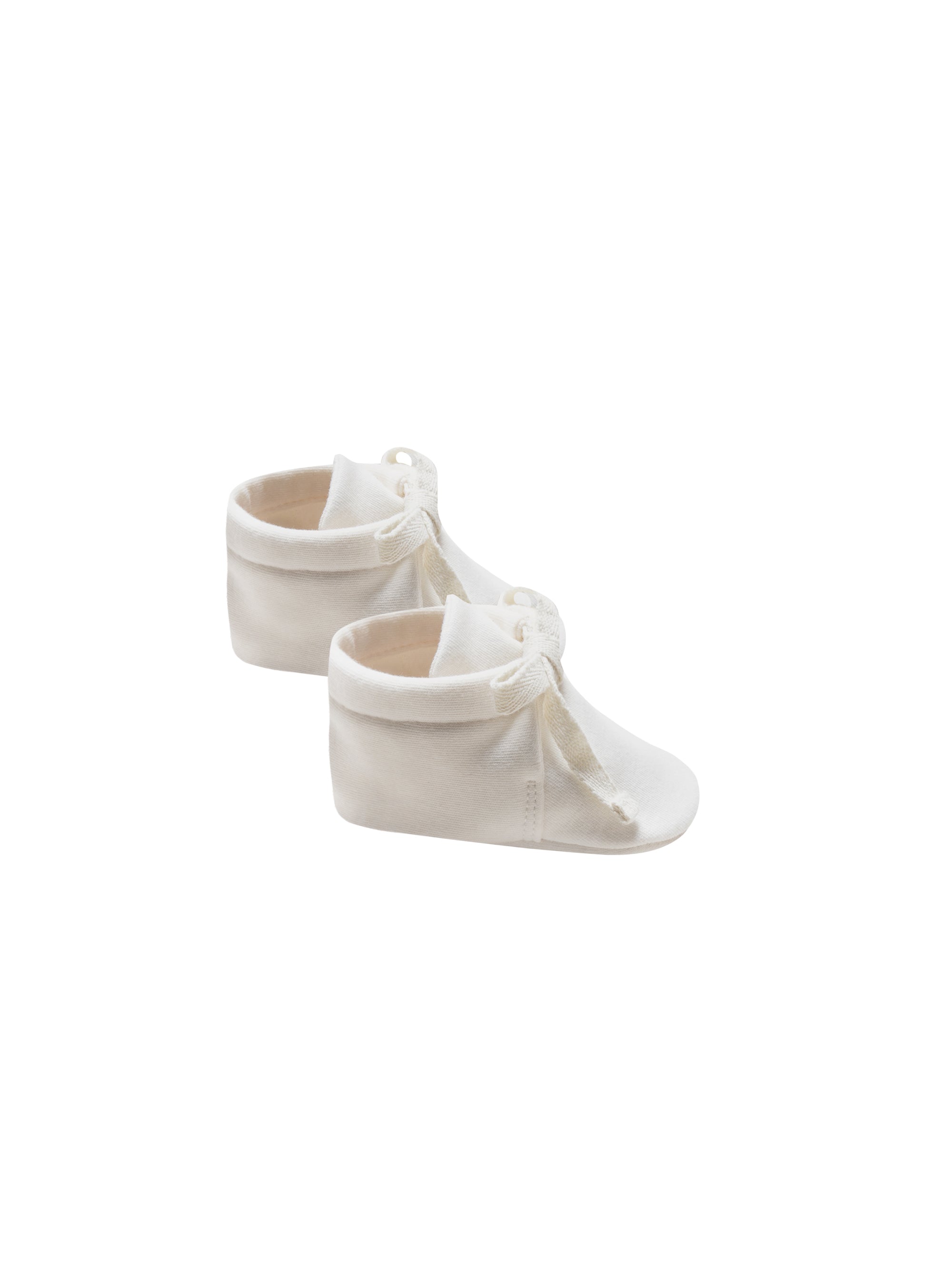 QUINCY MAE baby booties / IVORY