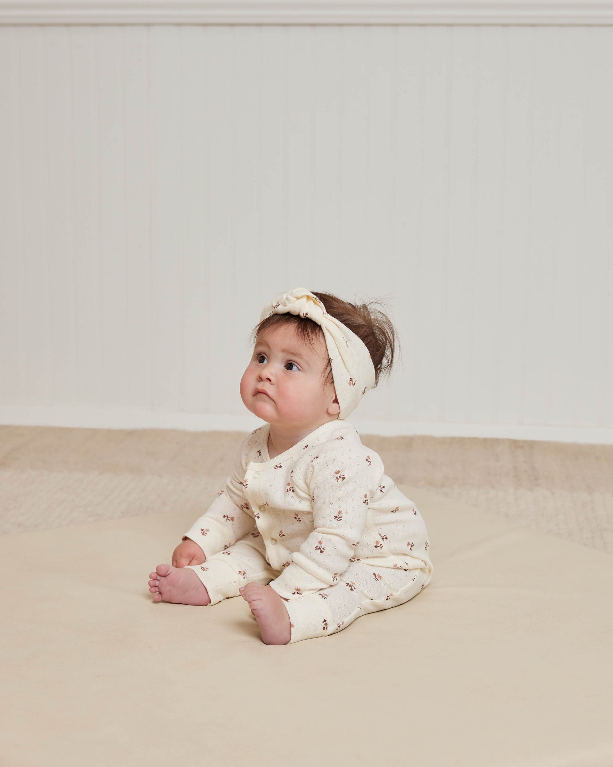 QUINCY MAE KNOTTED HEADBAND / ROSE FLEUR