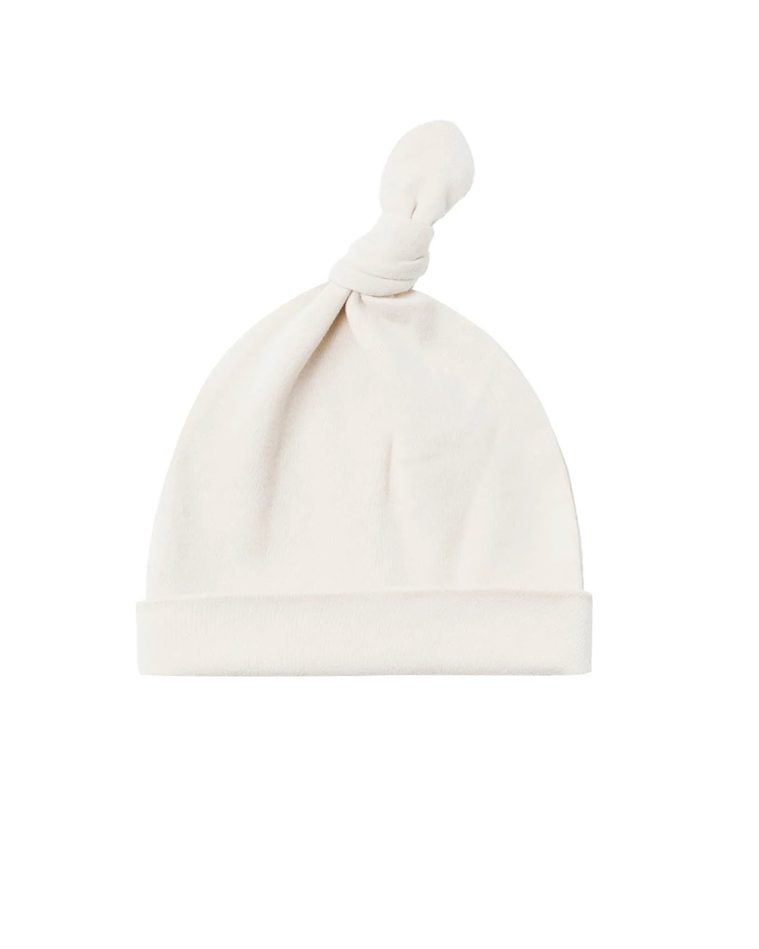 QUINCY MAE KNOTTED BABY HAT / IVORY
