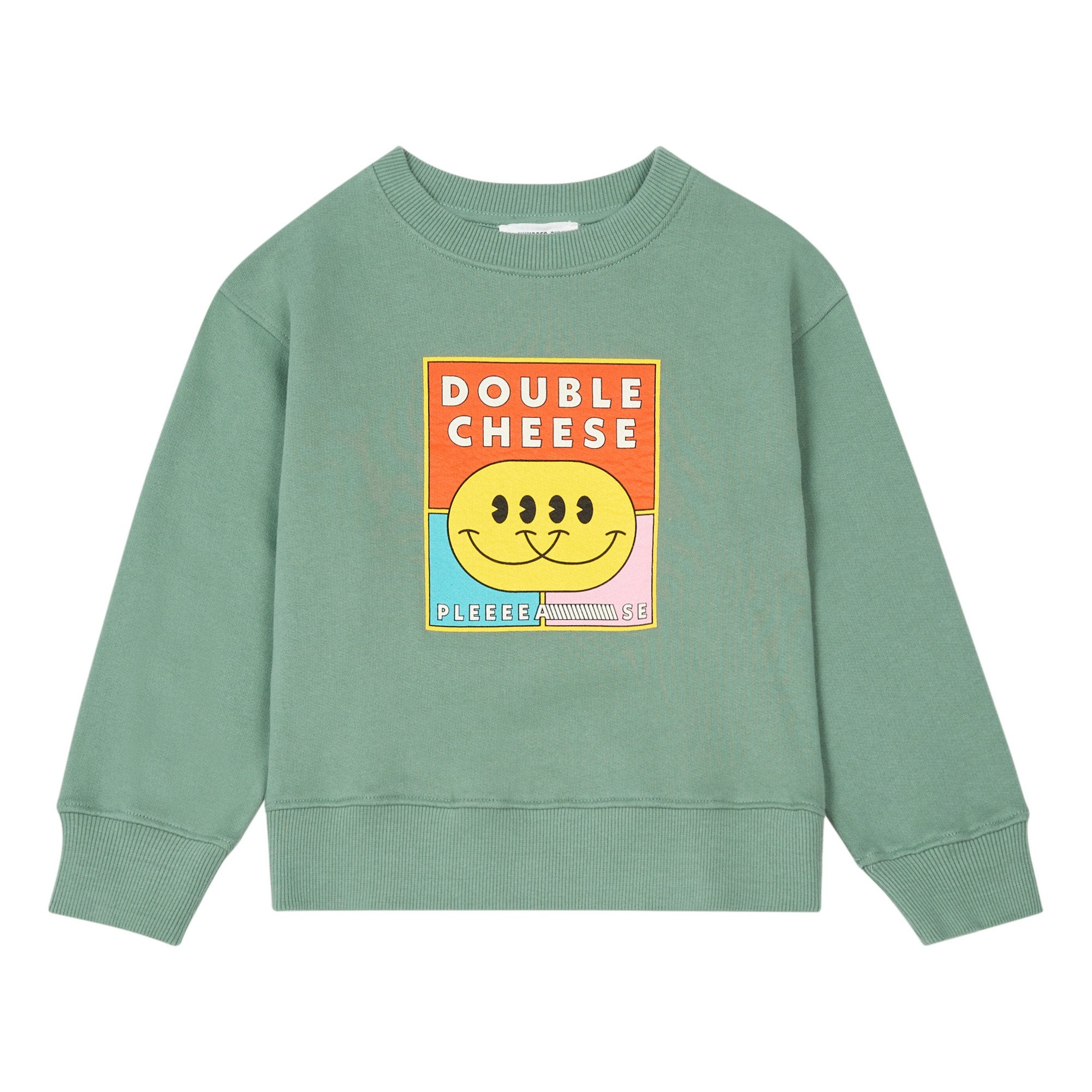 HUNDRED PIECES double cheese Sweatshirt / sage