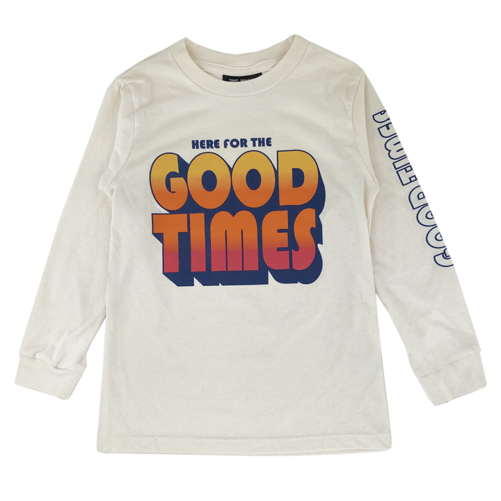 TINY WHALES GOOD TIMES LS TEE