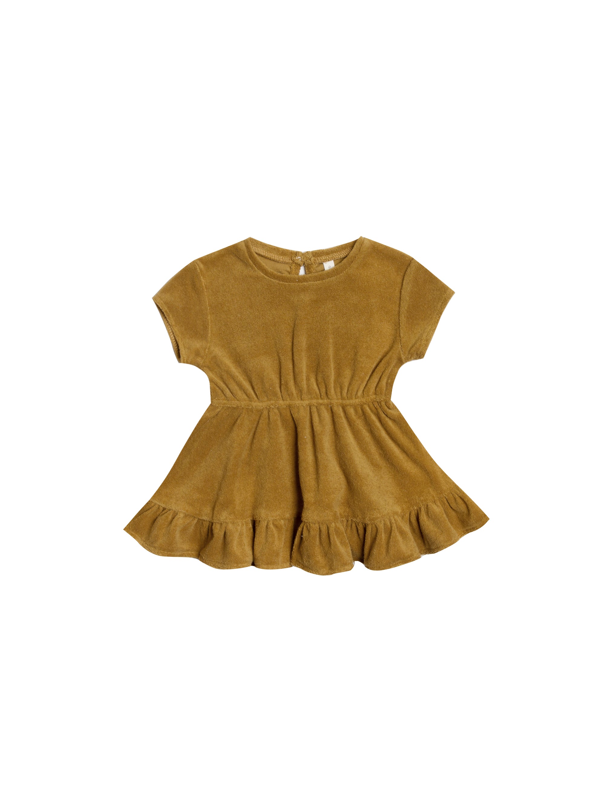 QUINCY MAE TERRY DRESS / ocre