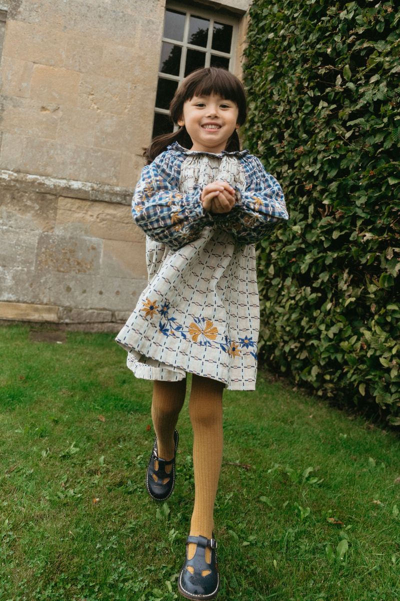 LALI KIDS TULIP DRESS / DOUBLE SIDED YARN DYE