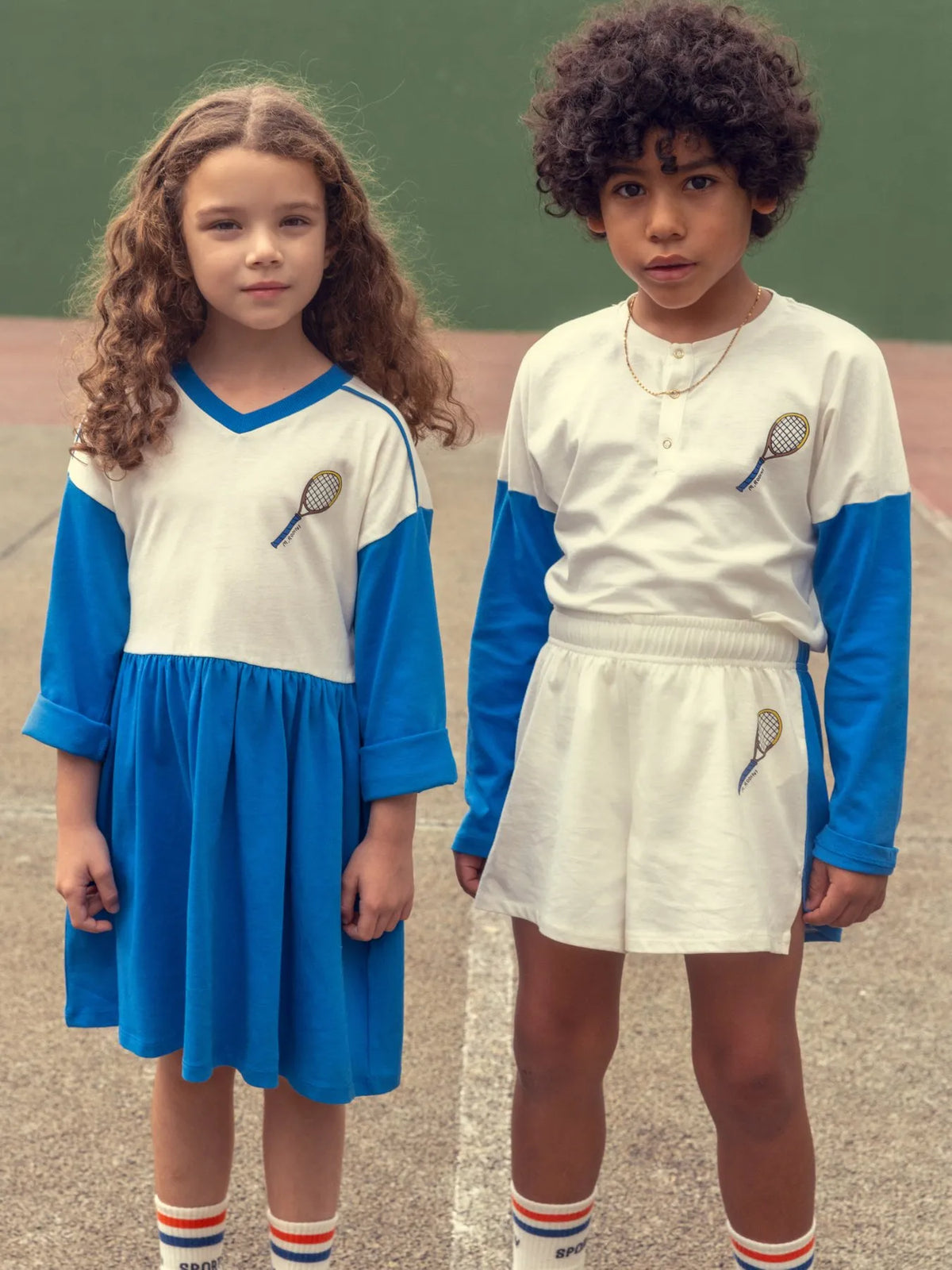 MINI RODINI TENNIS SHORTS / BLUE