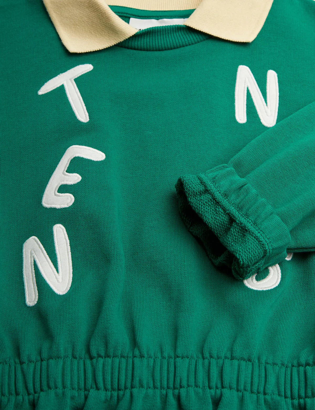 MINI RODINI TENNIS SWEATDRESS / GREEN