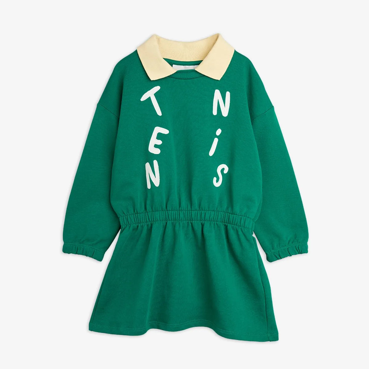 MINI RODINI TENNIS SWEATDRESS / GREEN