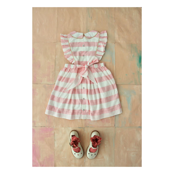BONJOUR DIARY REINA DRESS / PINK STRIPE - Milk + Bots