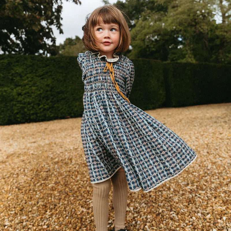 LALI KIDS PARVATI DRESS / DOUBLE SIDED YARN DYE