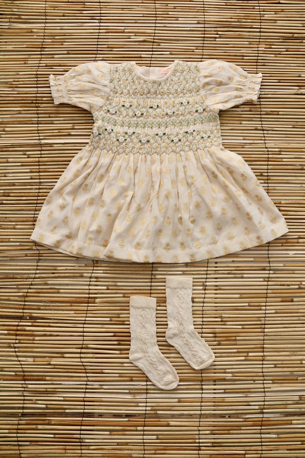 BONJOUR DIARY Smocked meadow blouse / Prairie in bloom