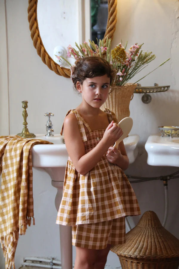 BONJOUR DIARY SHORTS + TOP SET / CARAMEL STRAWBERRY