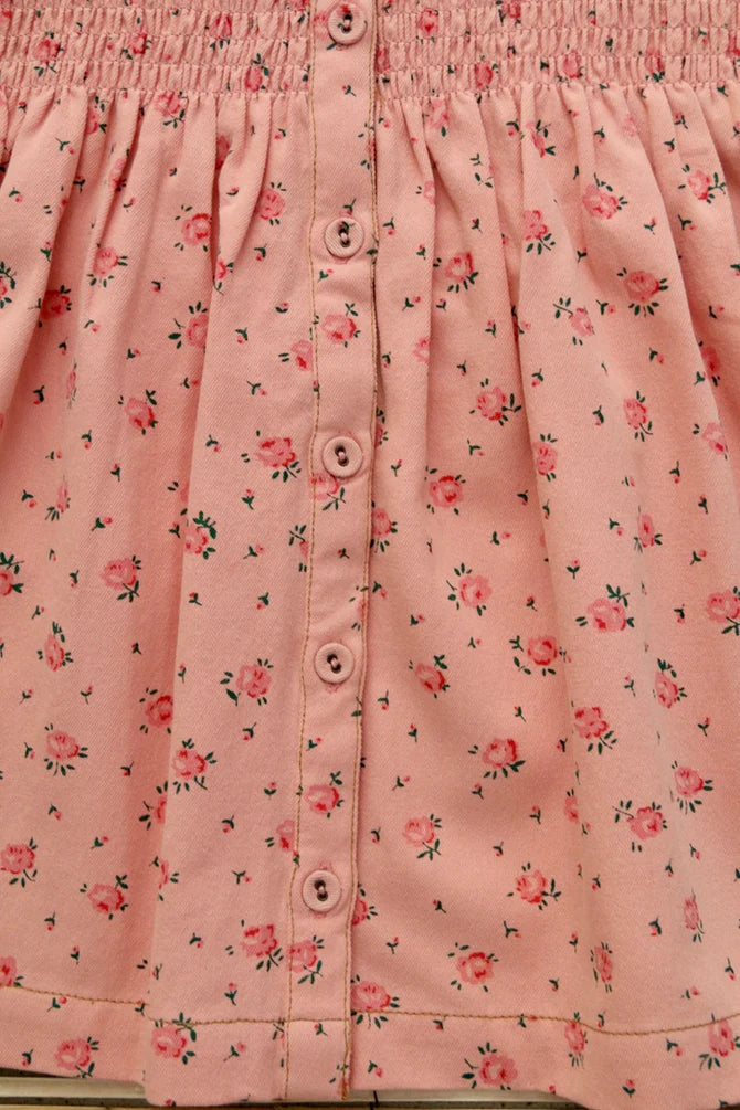 BONJOUR DIARY PINK DENIM TUNIC + BOW / ROSA BLOOM
