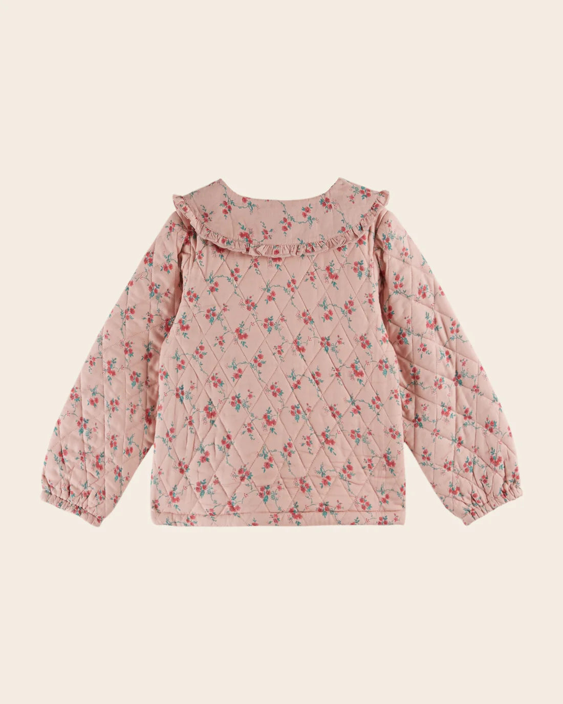 EMILE ET IDA ASTER QUILTED JACKET / RED FLOWERS