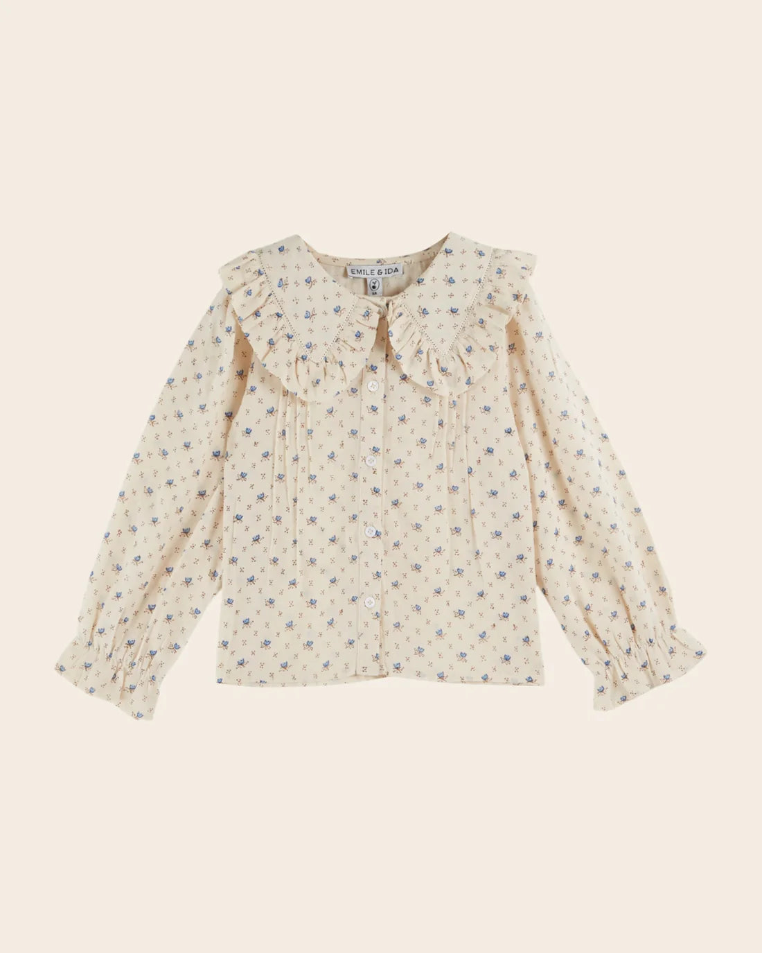 EMILE ET IDA LAZULI BLOUSE / BLUE FLOWERS
