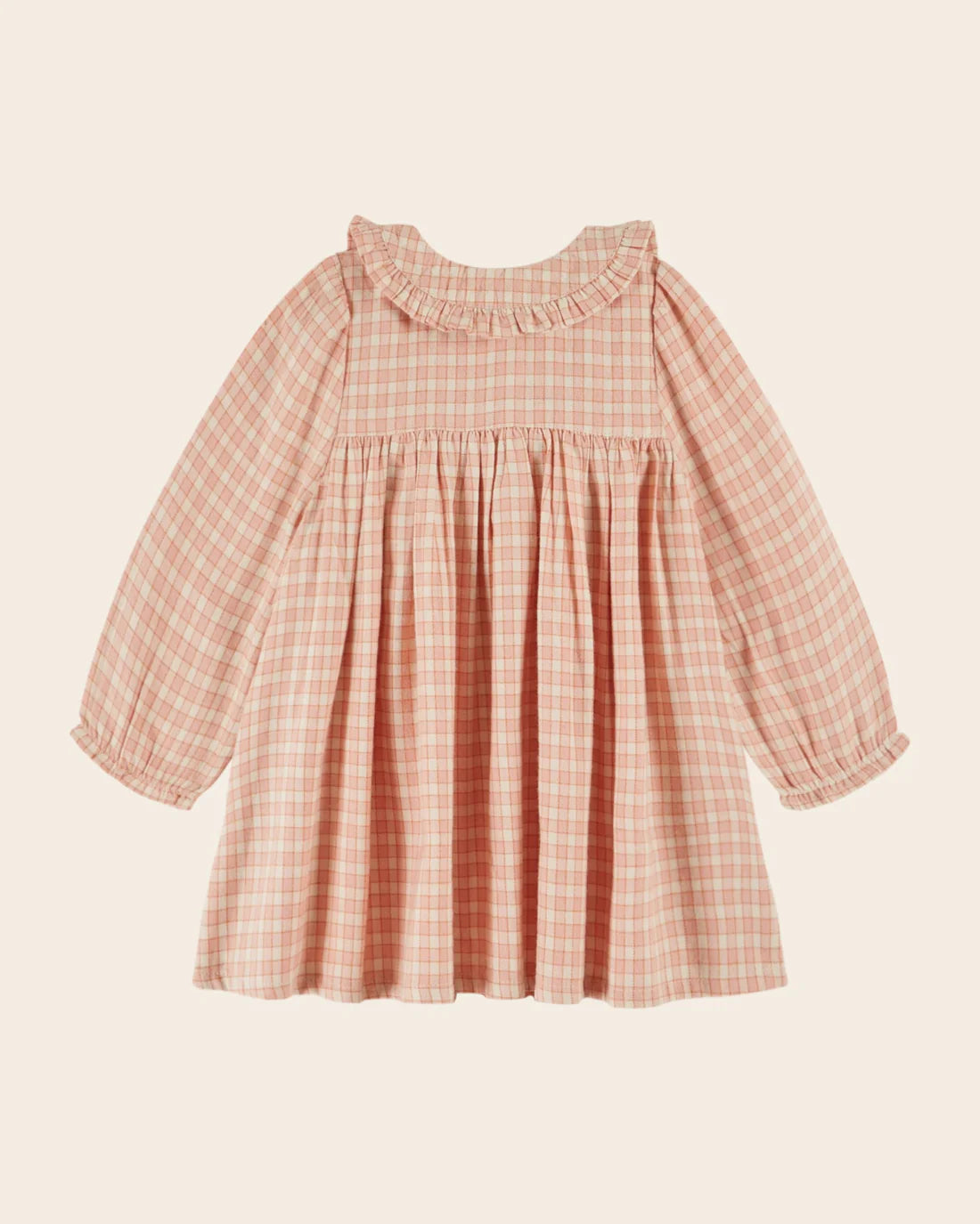 EMILE ET IDA SCHOOL DRESS / PINK CHECK