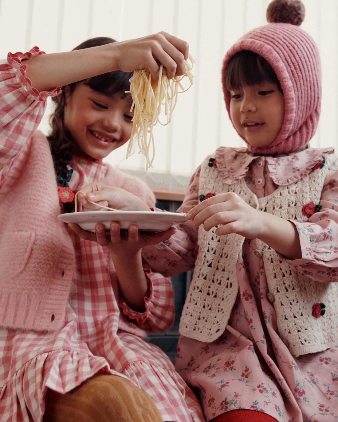 EMILE ET IDA CROCHET EMBROIDERED CARDIGAN VEST