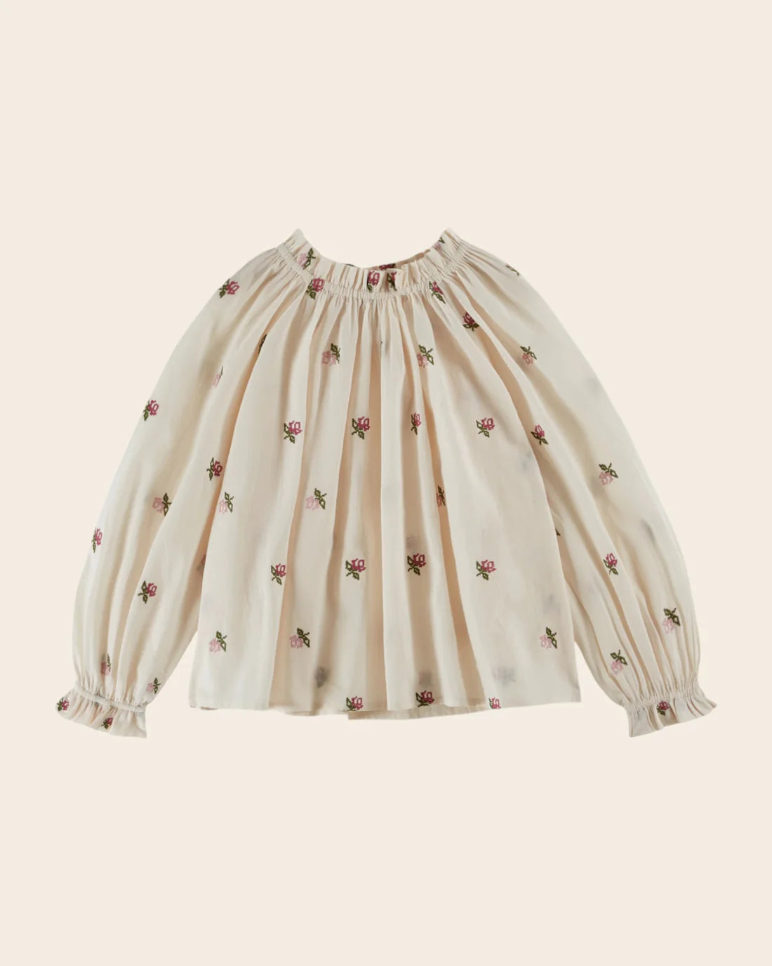 EMILE ET IDA LAZULI BLOUSE / pink FLOWERS