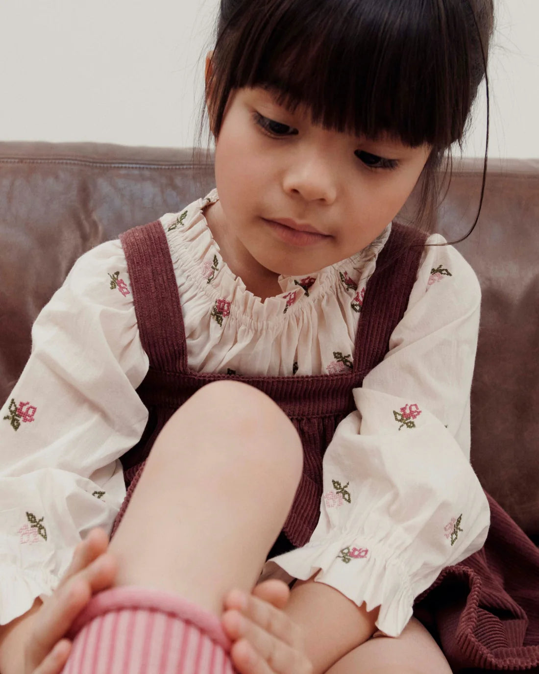 EMILE ET IDA LAZULI BLOUSE / pink FLOWERS