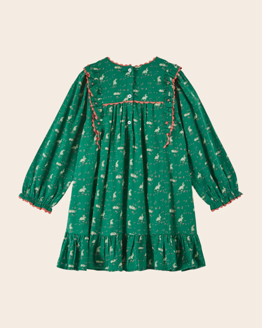 EMILE ET IDA LAPINOU BUNNY DRESS / GREEN