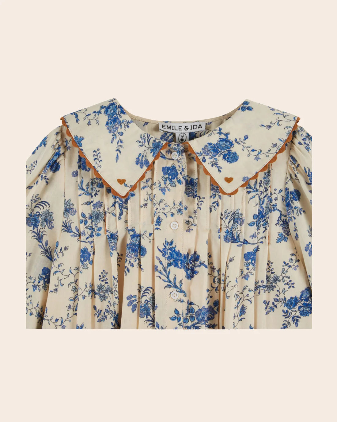 EMILE ET IDA LOOSE FITTING W/ COLLAR DRESS / BLUE ORCHID