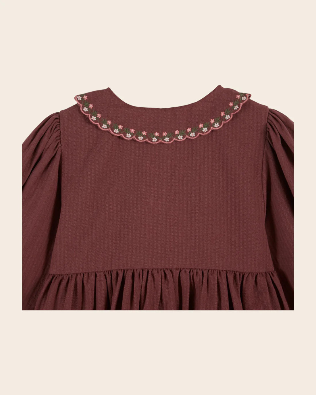 EMILE ET IDA SMOCKED DRESS / VIOLINE