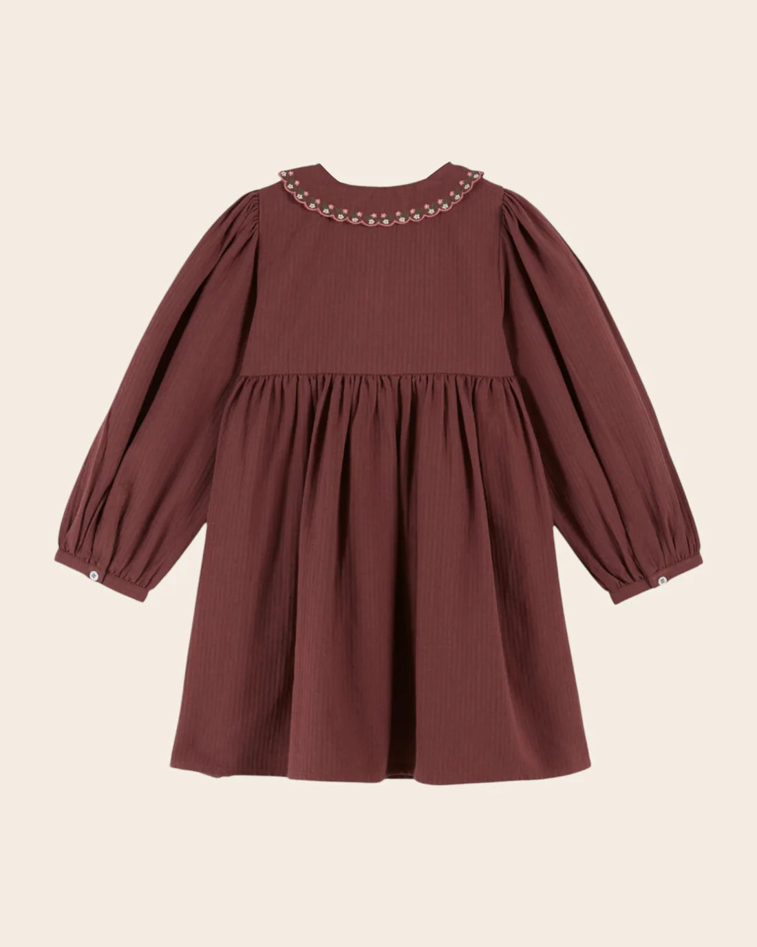 EMILE ET IDA SMOCKED DRESS / VIOLINE