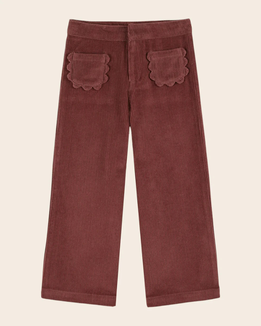 EMILE ET IDA CORDUROY PANT W/ FLOWER POCKETS / VIOLINE