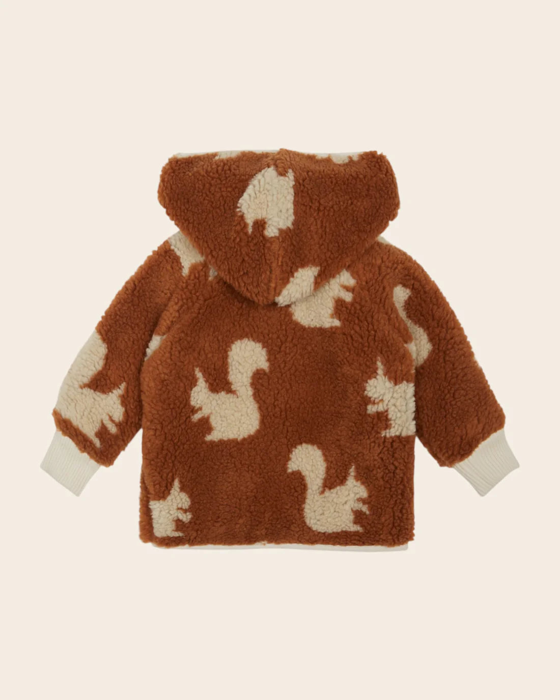 EMILE ET IDA BABY FAUX FUR SQUIRREL COAT / PECAN