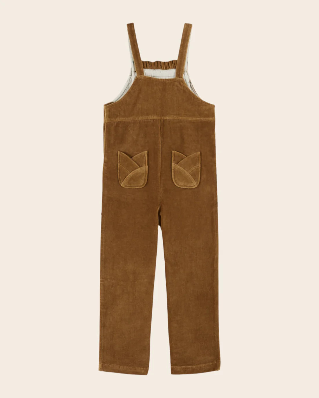 EMILE ET IDA BRONZE VELVET OVERALLS