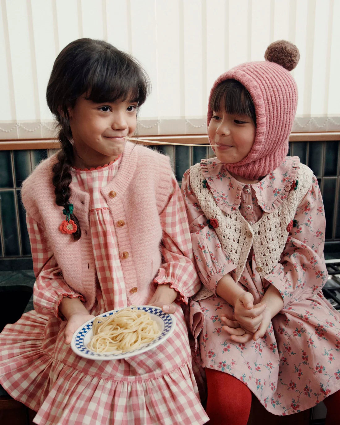 EMILE ET IDA VERY SOFT PINK SLEEVELESS CARDIGAN