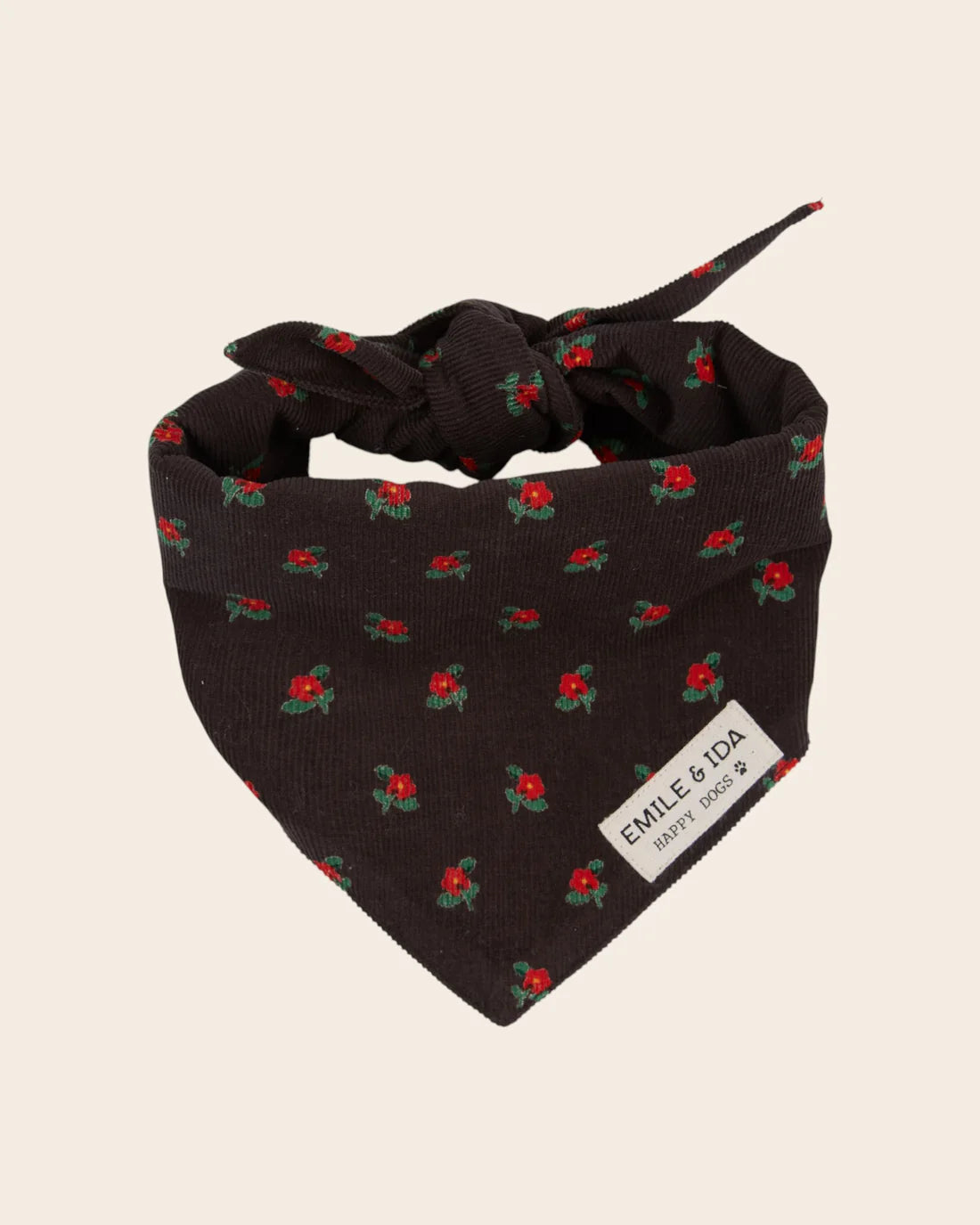 EMILE ET IDA DOG BANDANA / BLACK POPPY