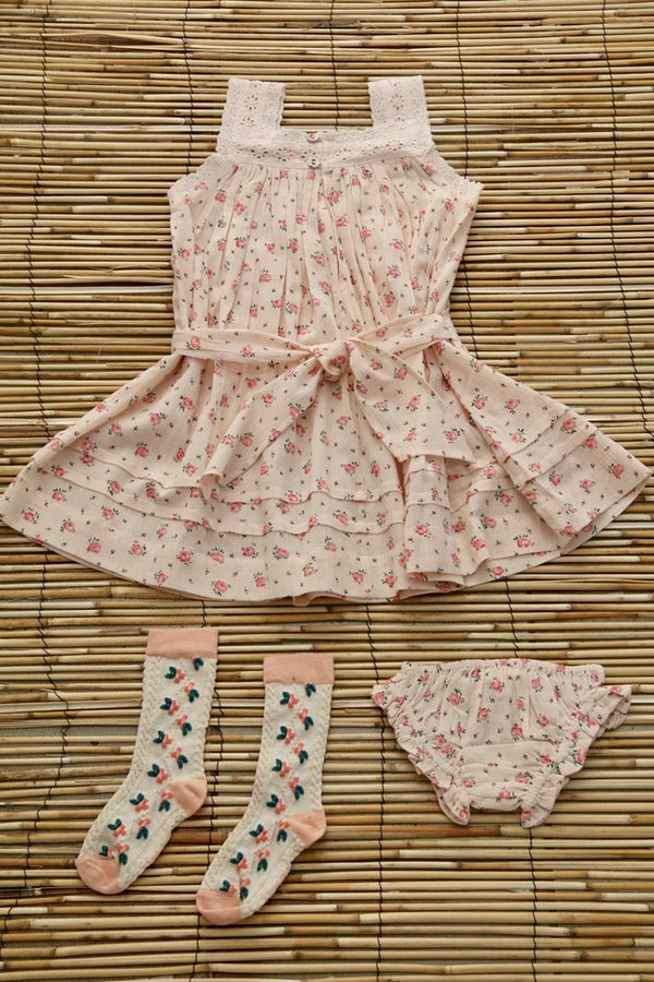 BONJOUR DIARY ELEONORE DRESS + PANTY / ROSA BLOOM - Milk + Bots BONJOUR DIARY ELEONORE DRESS + PANTY / ROSA BLOOM - Milk + Bots