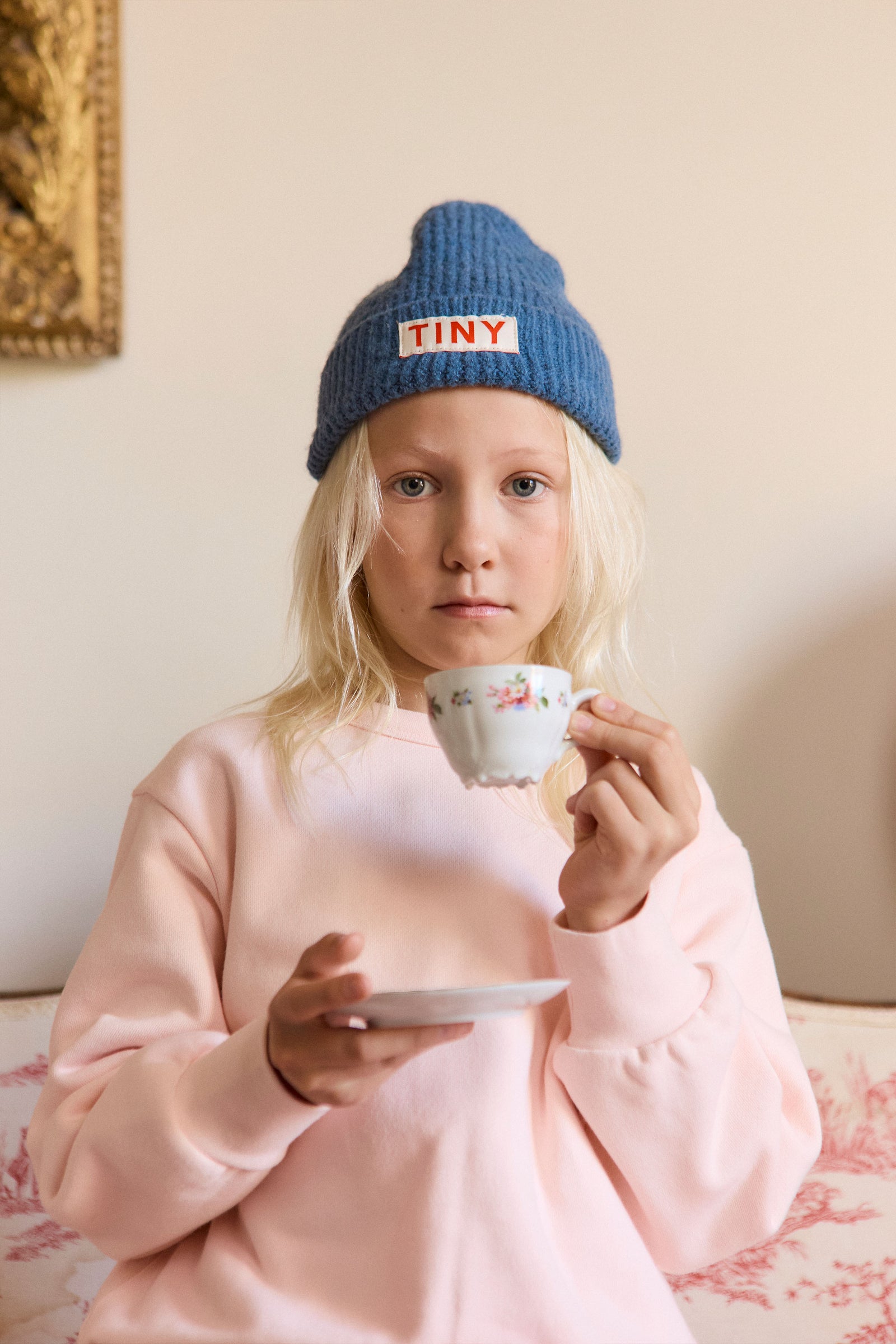 TINYCOTTONS SOLID BEANIE / BLUE