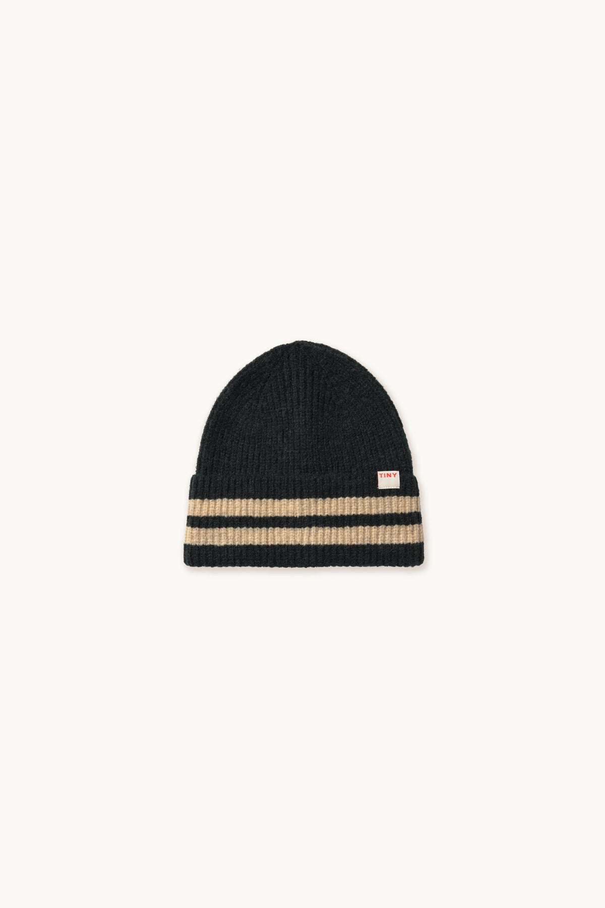 TINYCOTTONS STRIPES BEANIE / DARK GREEN