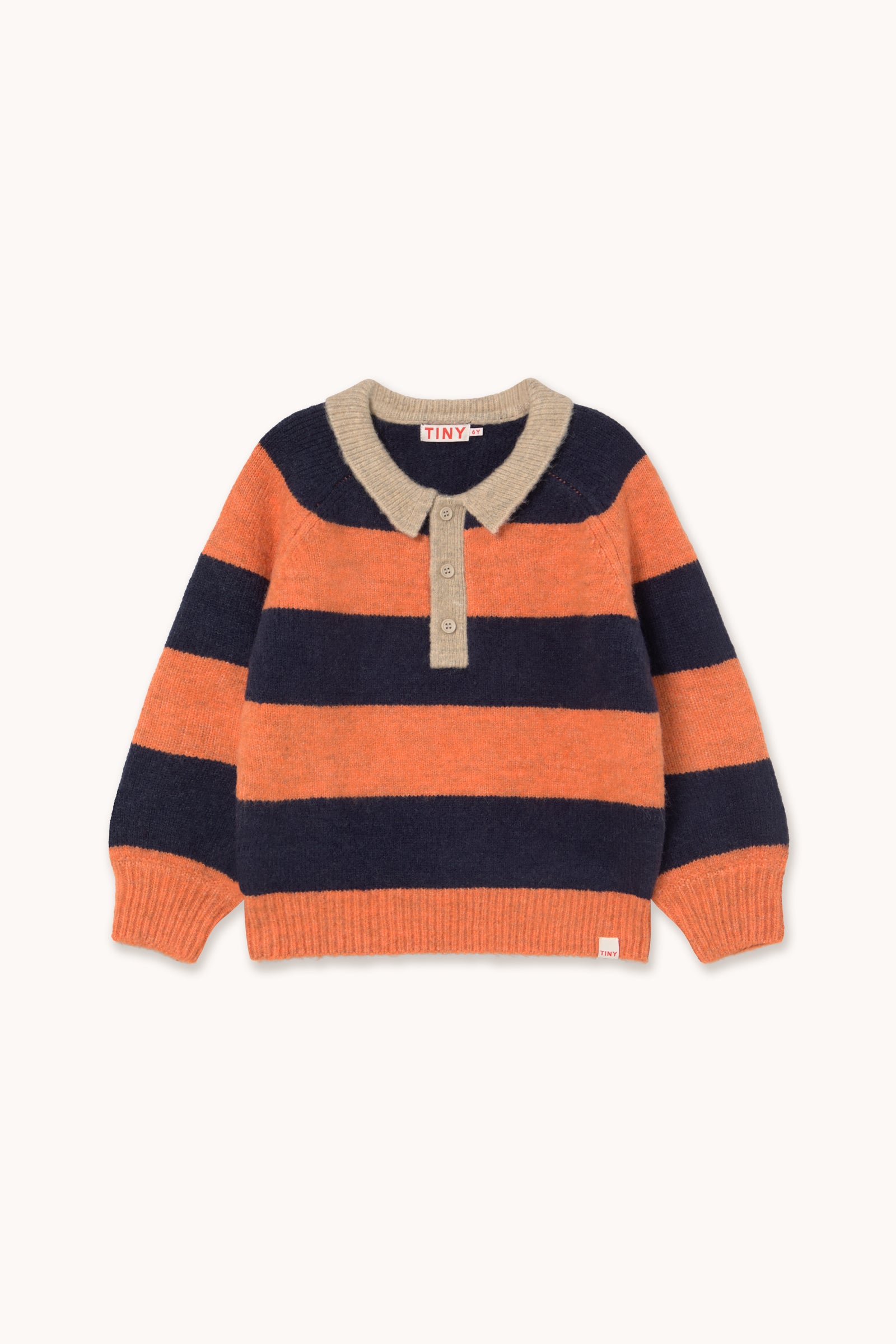 TINYCOTTONS STRIPES SWEATER / SUMMER RED