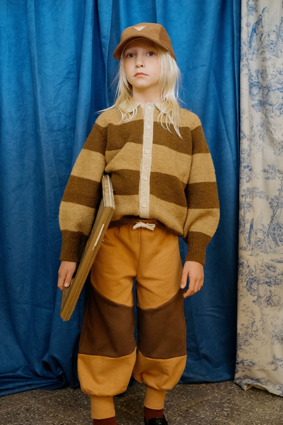 TINYCOTTONS STRIPES SWEATER / BROWN