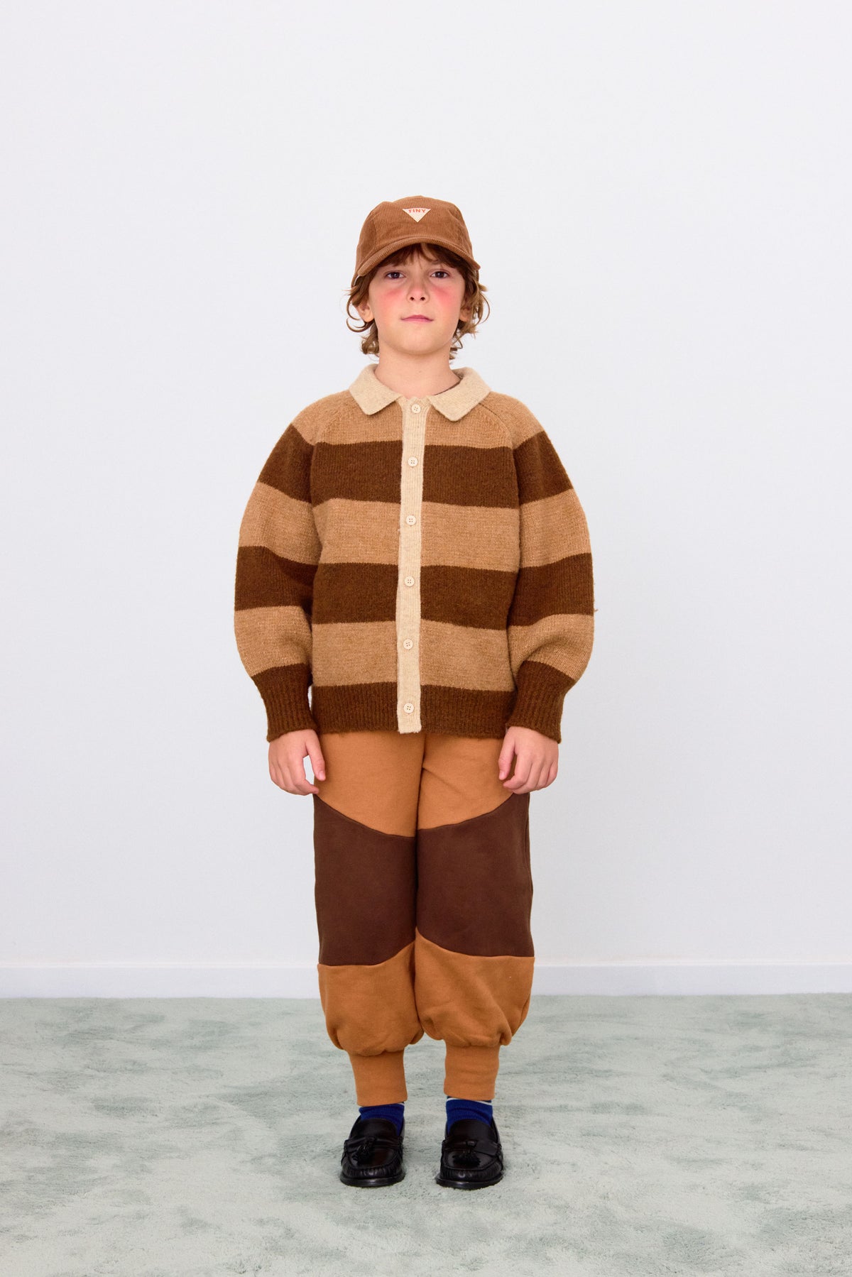 TINYCOTTONS STRIPES SWEATER / BROWN