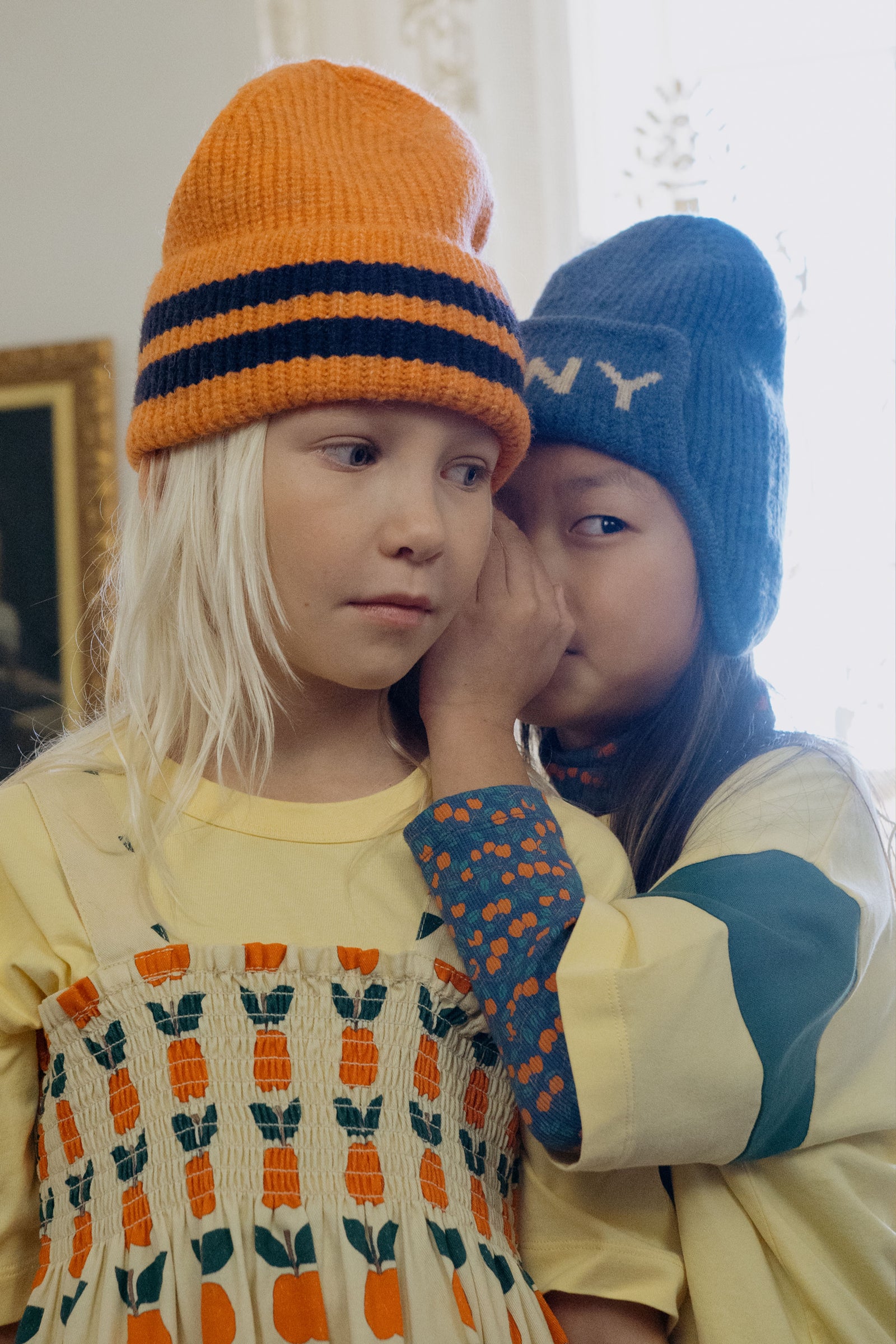 TINYCOTTONS STRIPES BEANIE / SUMMER RED