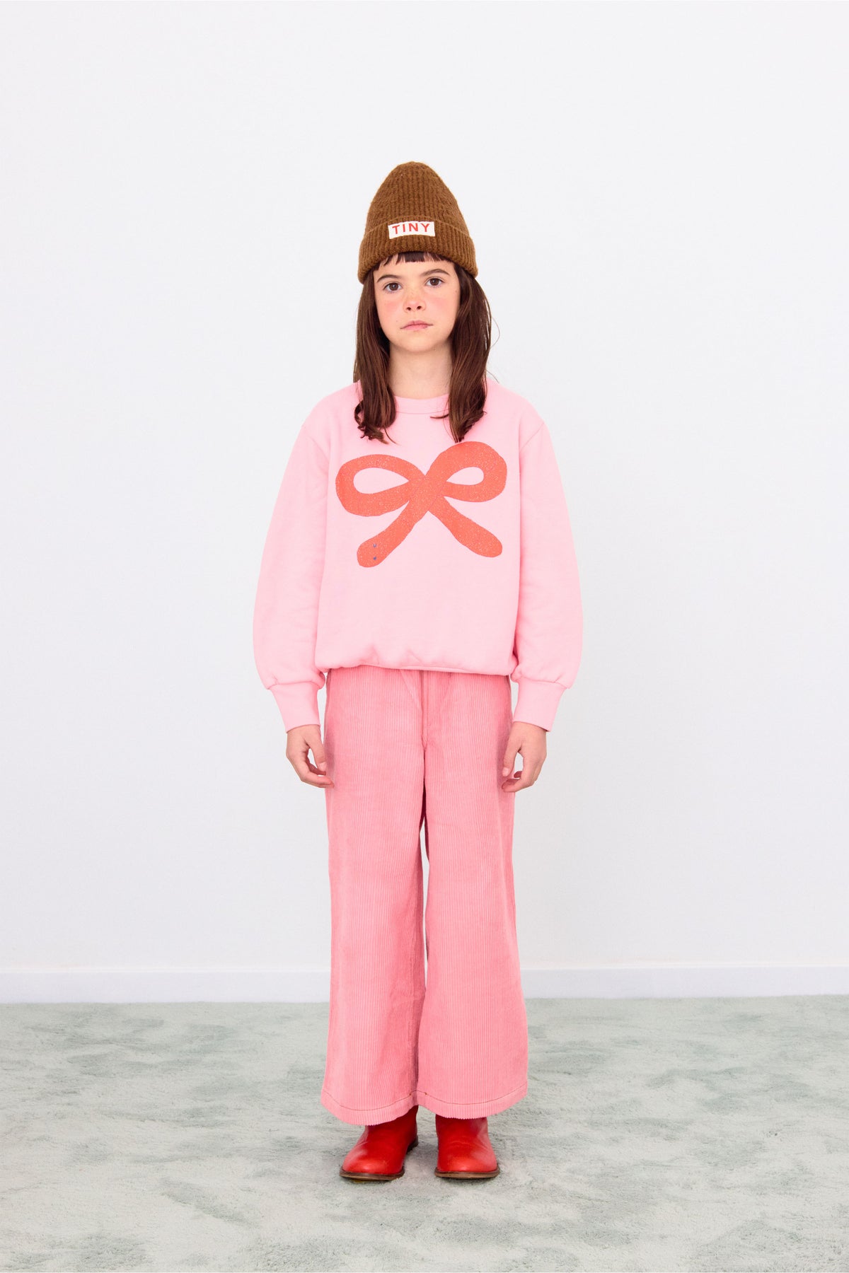 TINYCOTTONS SOLID BEANIE / BROWN