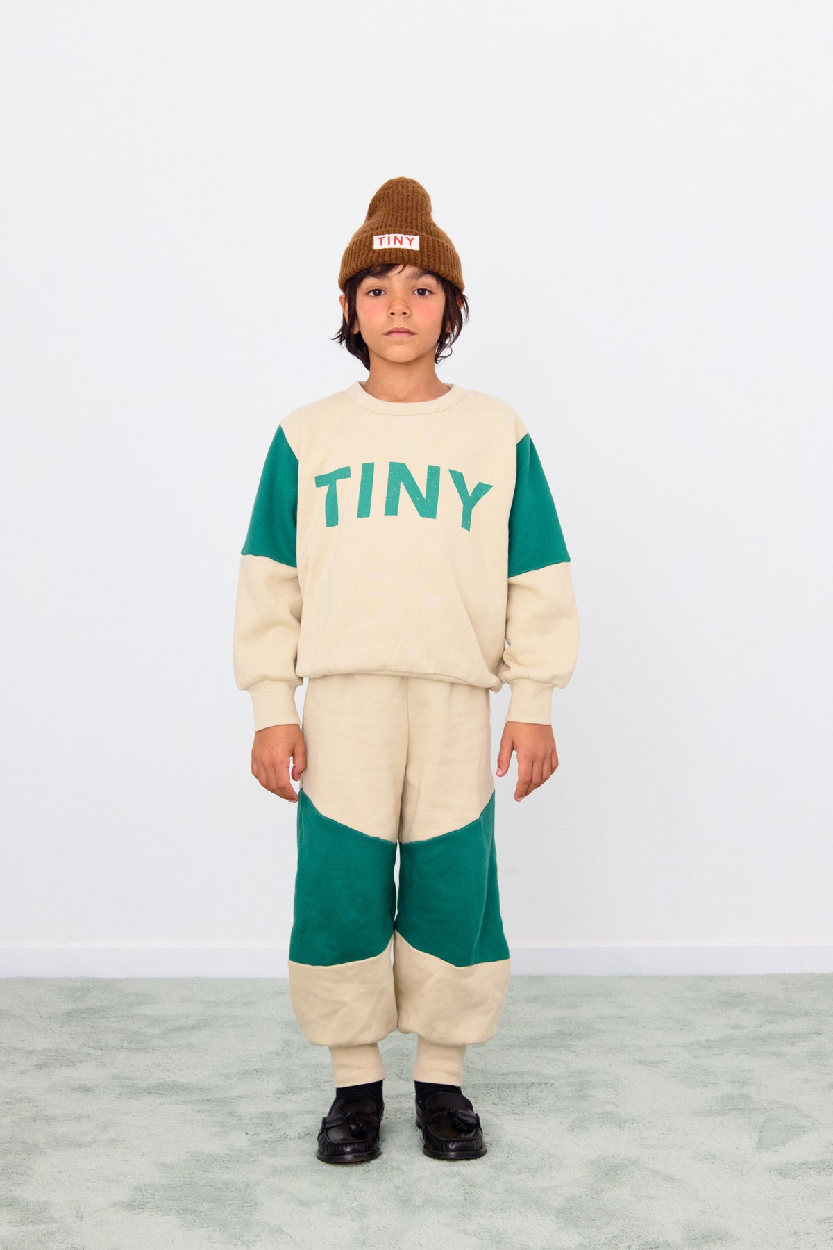 TINYCOTTONS COLOR BLOCK SWEATPANT / GREEN