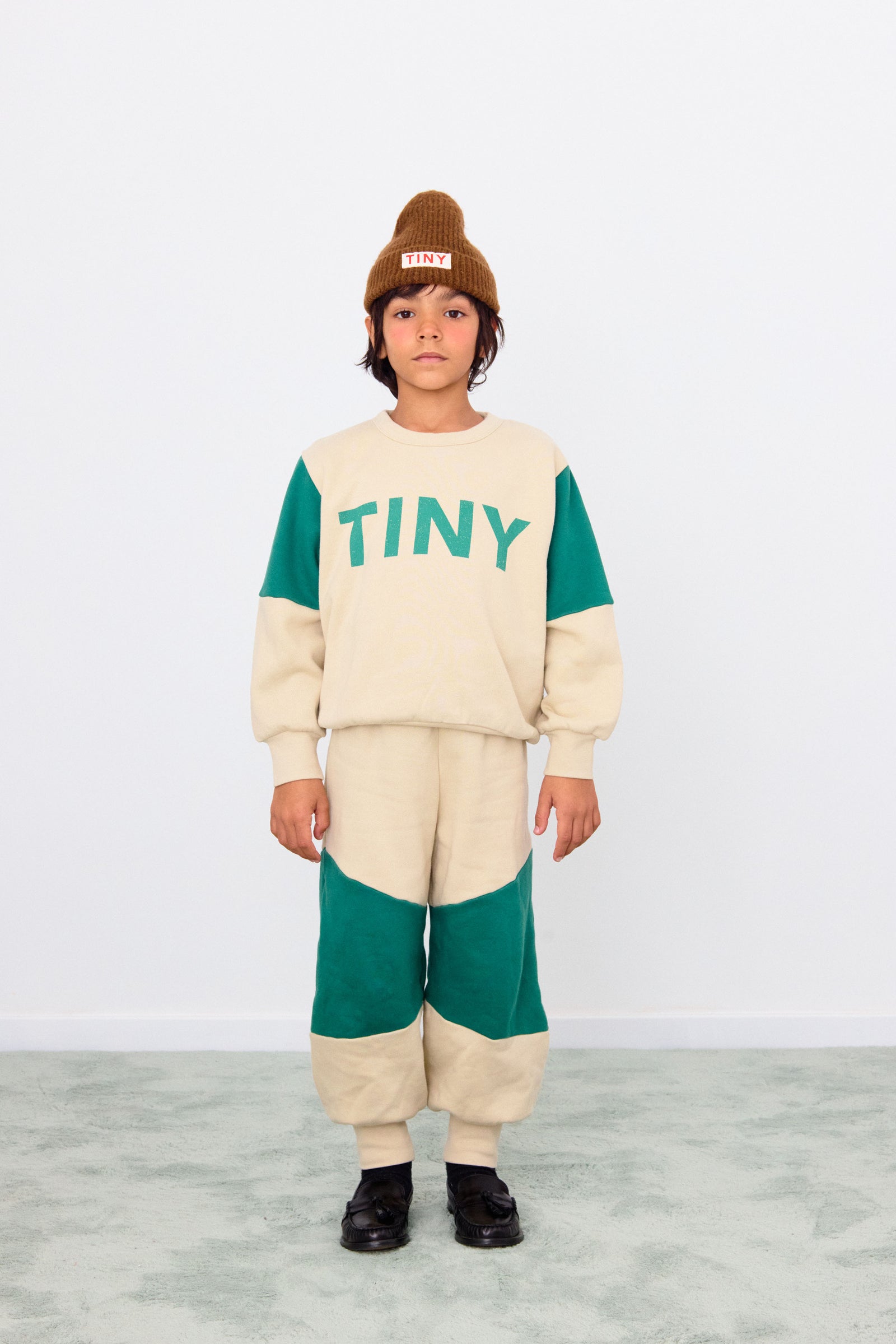TINYCOTTONS COLOR BLOCK SWEATPANT / GREEN