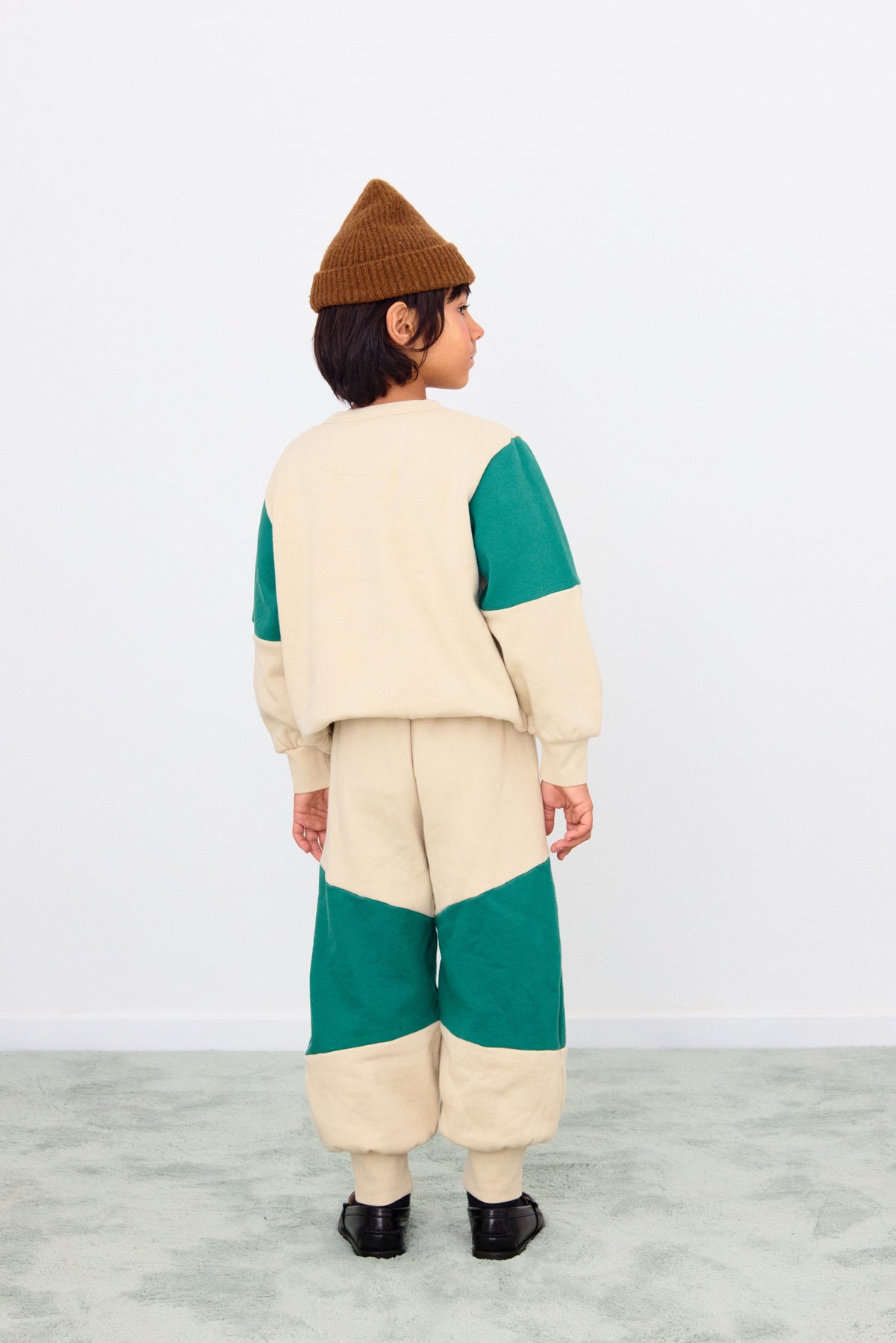 TINYCOTTONS COLOR BLOCK SWEATPANT / GREEN