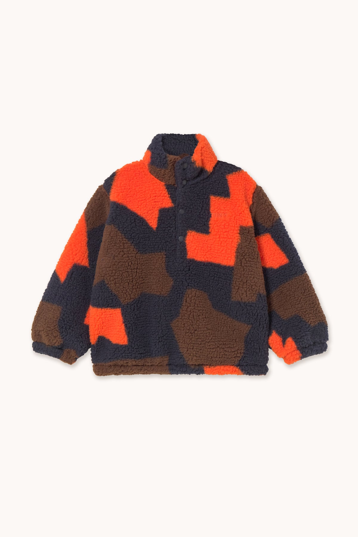 TINYCOTTONS ABSTRACT SHERPA SWEATSHIRT