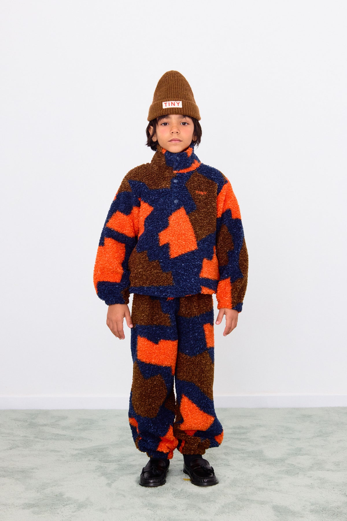 TINYCOTTONS ABSTRACT SHERPA SWEATSHIRT