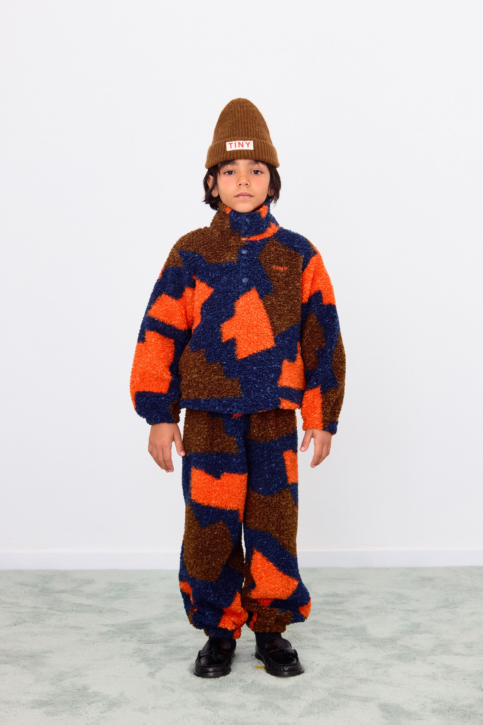 TINYCOTTONS ABSTRACT SHERPA SWEATSHIRT