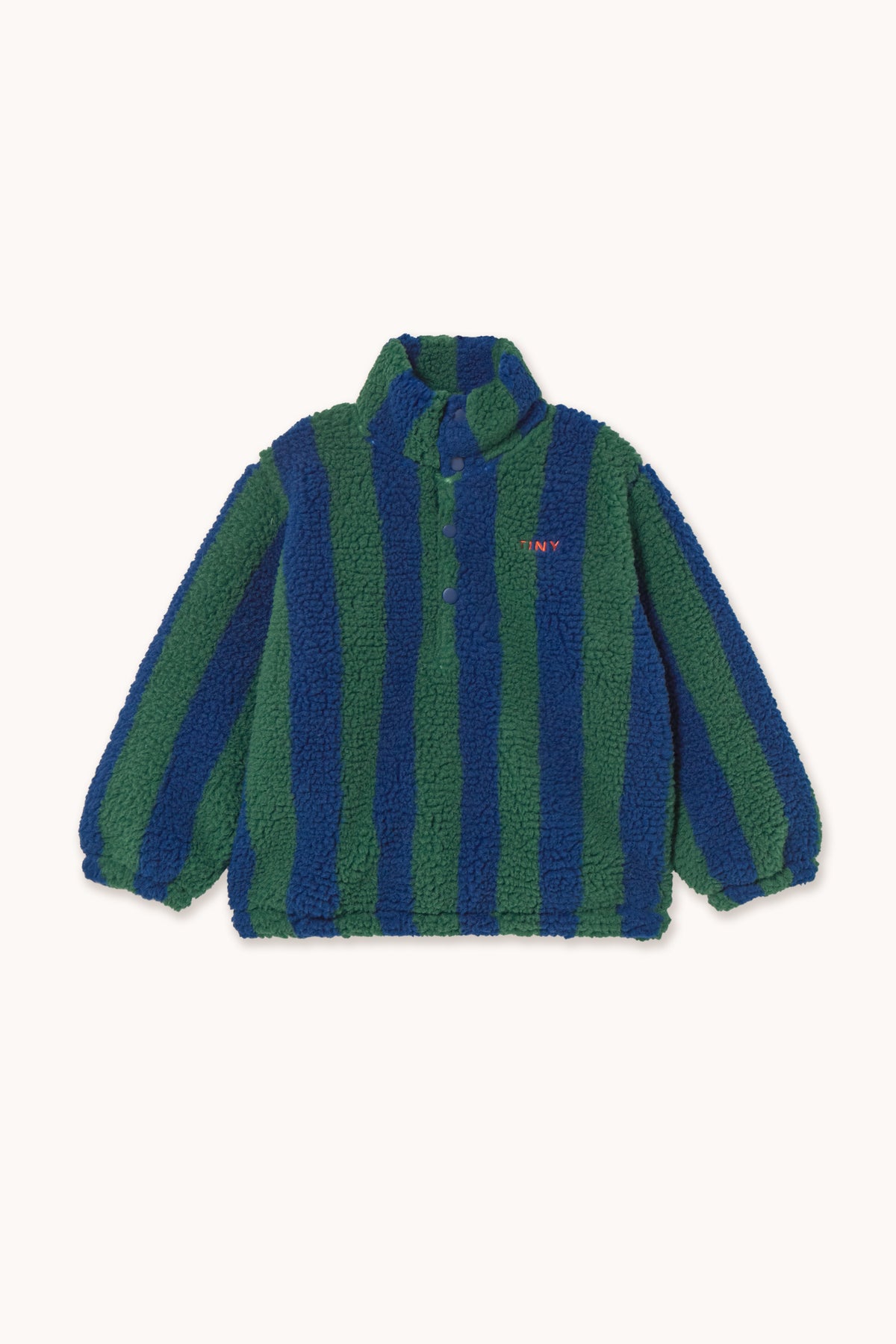TINYCOTTONS STRIPES SHERPA SWEATSHIRT