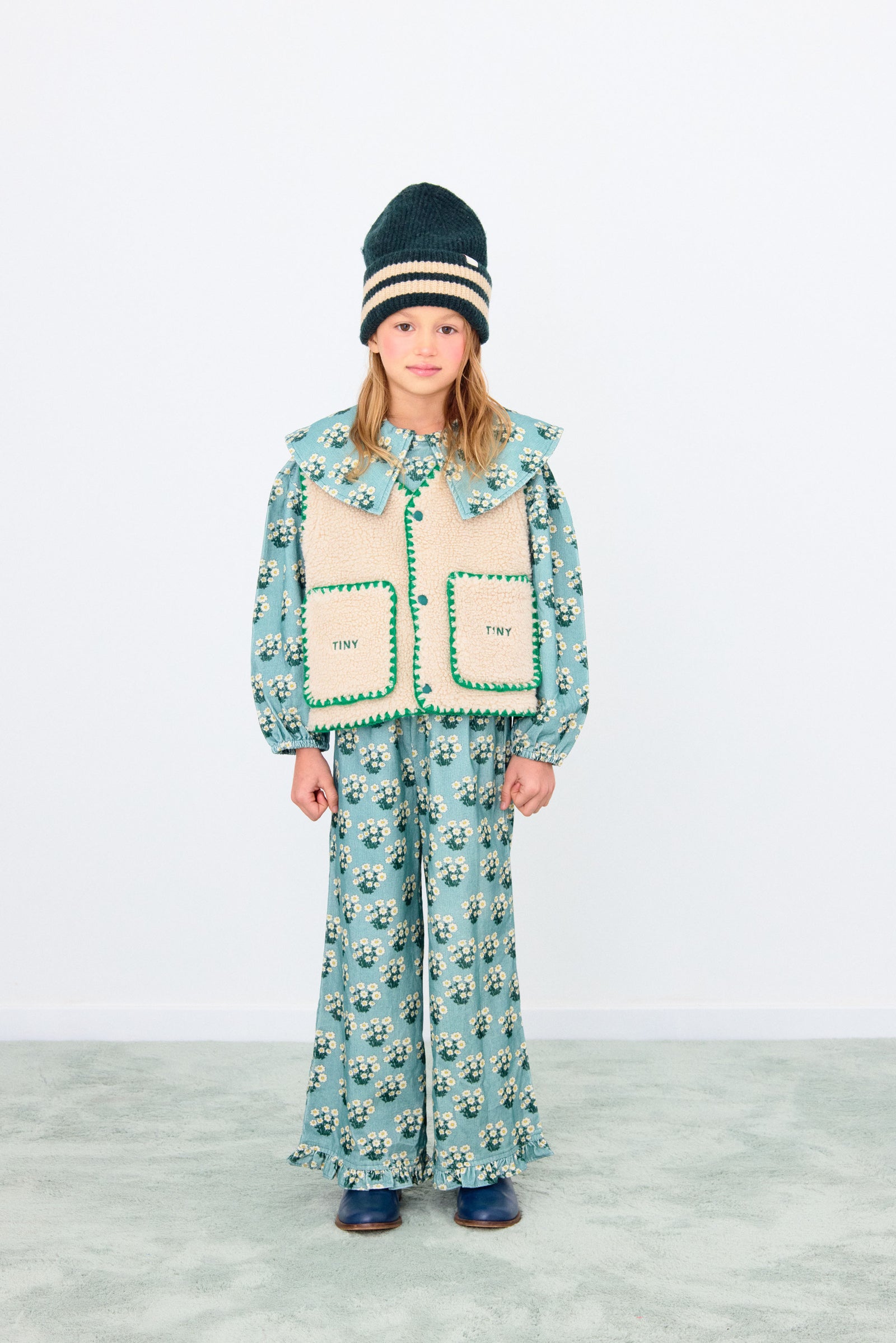 TINYCOTTONS WHITE BOUQUET SHIRT