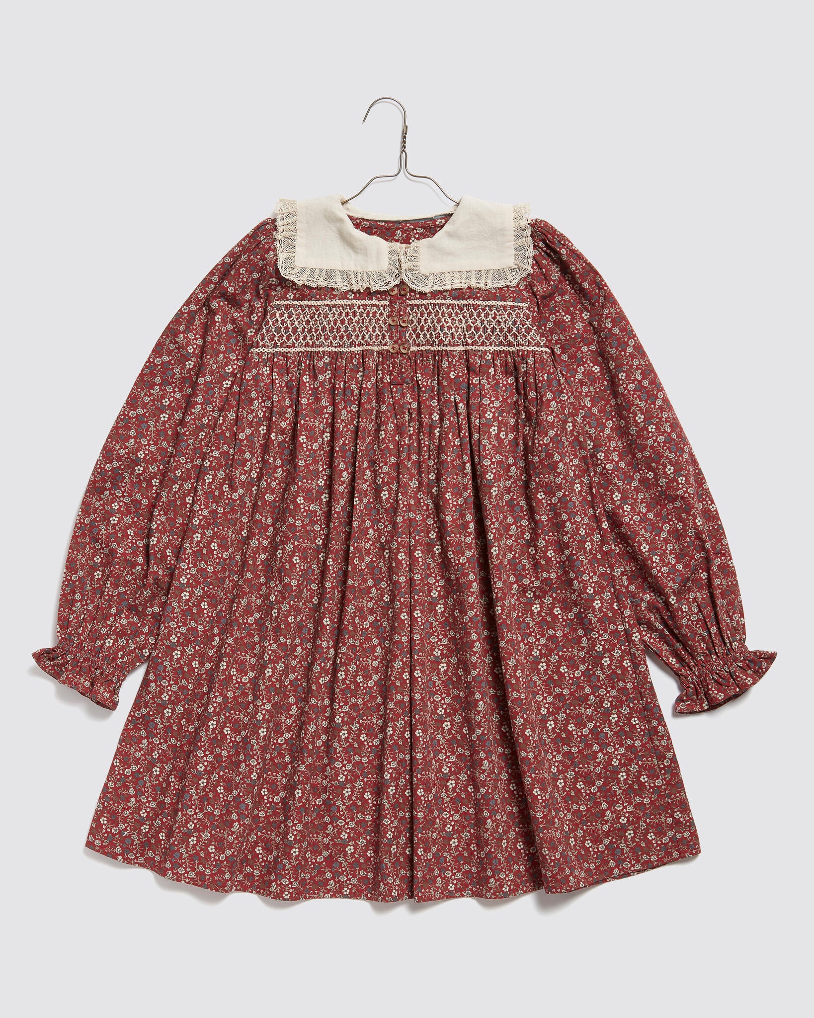 LITTLE COTTON CLOTHES JASMINE DRESS / CLOVE FLORAL