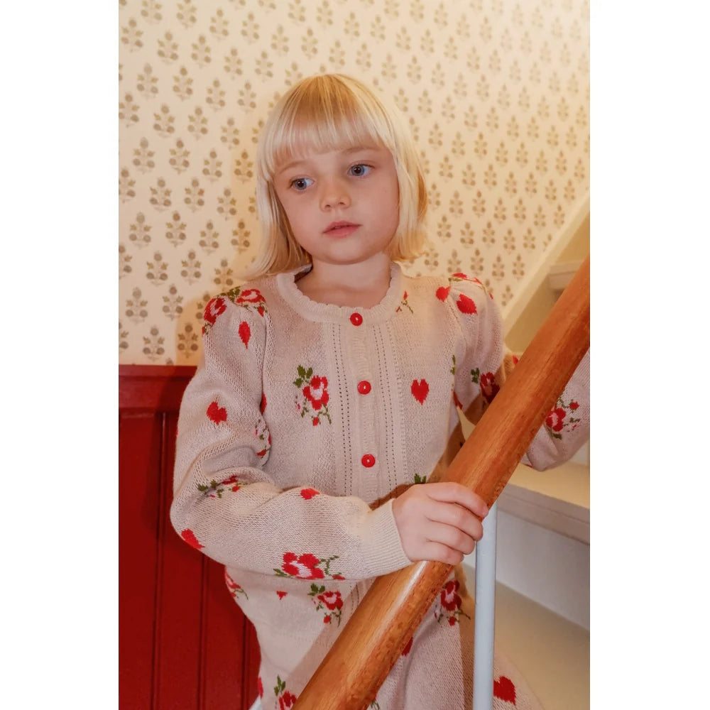 FLOESS AMELIA CARDIGAN / SOFT PINK