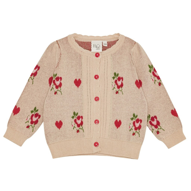 FLOESS AMELIA CARDIGAN / SOFT PINK