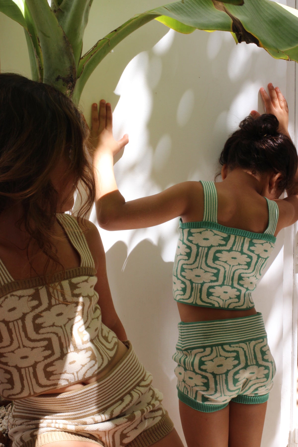 BONJOUR DIARY KNIT SET TOP + BOTTOM / GREEN